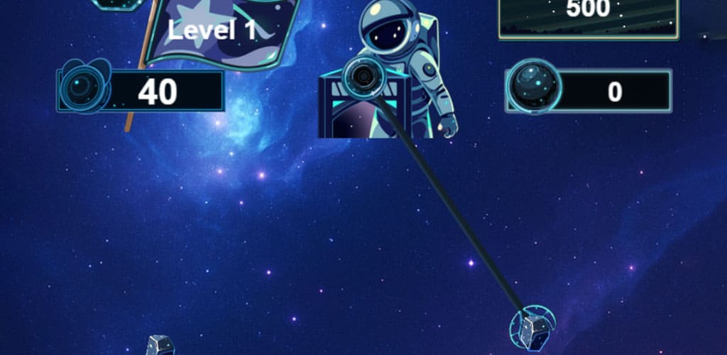 Cosmic Hookshot gameplay frame